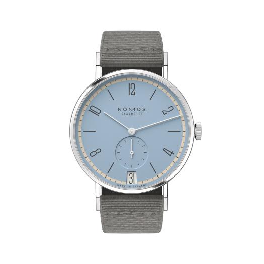 NOMOS Glashütte - Tangente 38 Datum Frostblau 